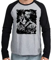 Camiseta manga longa Infantil ou Adulto predador exterminador arnold schwarzenegger - Foto 2