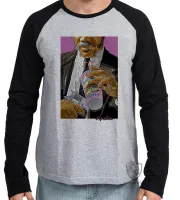 Camiseta manga longa Infantil ou Adulto Pulp Fiction Gangster JULES WINNFIELD - Foto 2