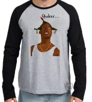 Camiseta manga longa Infantil ou Adulto Qualé todo mundo em Panico - Foto 2