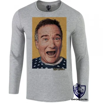 Camiseta manga longa Infantil ou Adulto Robin Williams