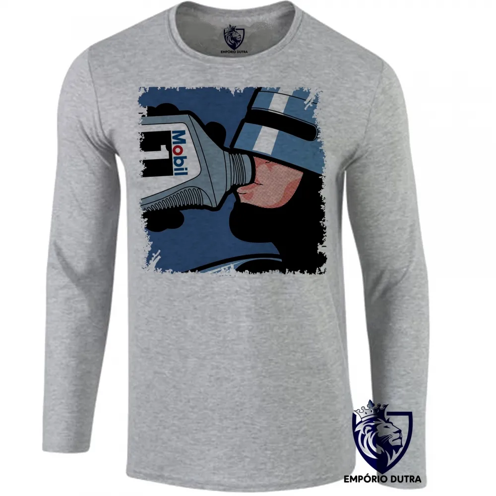 Camiseta manga longa Infantil ou Adulto Robocop Mobil