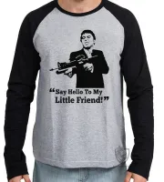 Camiseta manga longa Infantil ou Adulto Scarface Poderoso chefão - Foto 3