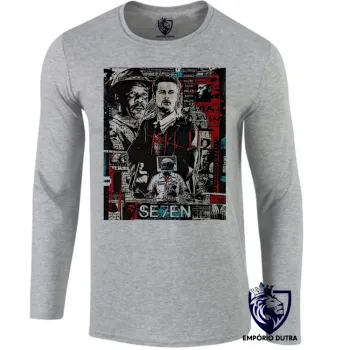 Camiseta manga longa Infantil ou Adulto Seven os sete pecados capitais