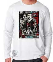 Camiseta manga longa Infantil ou Adulto Seven os sete pecados capitais - Foto 3
