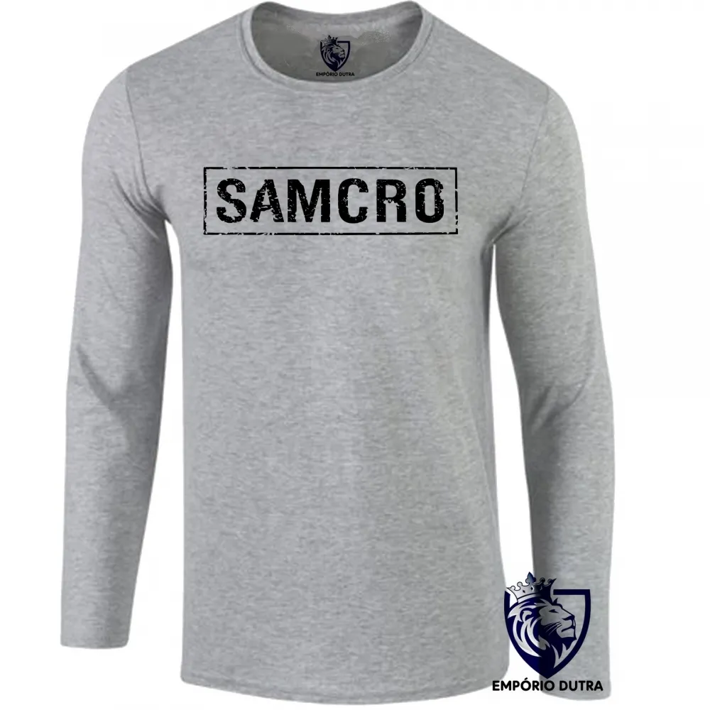 Camiseta manga longa Infantil ou Adulto SOA  Samcro sons of anarchy anarquia