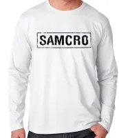 Camiseta manga longa Infantil ou Adulto SOA  Samcro sons of anarchy anarquia - Foto 5