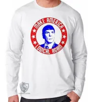 Camiseta manga longa Infantil ou Adulto Spock make america - Foto 3