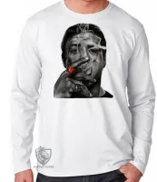 Camiseta manga longa Infantil ou Adulto Sylvester Stallone rambo os Mercenarios charuto - Foto 3