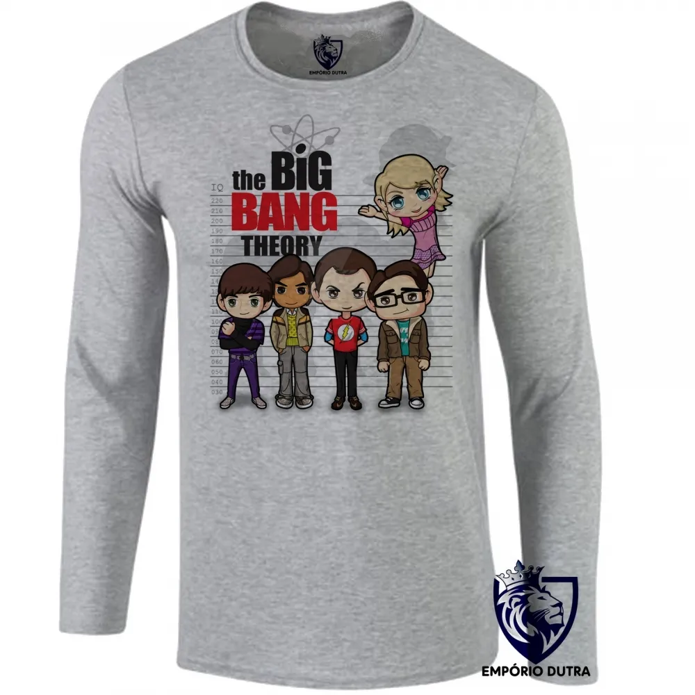 Camiseta manga longa Infantil ou Adulto The Big Bang Theory sheldon cooper Imagem