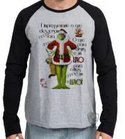 Camiseta manga longa Infantil ou Adulto The Grinch Lixo Luxo natal presentes - Foto 2