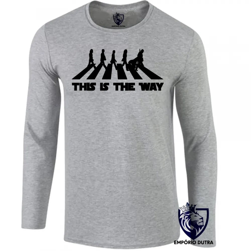 Camiseta manga longa Infantil ou Adulto The Mandalorian Beatles Imagem