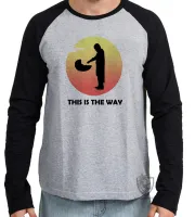 Camiseta manga longa Infantil ou Adulto The Mandalorian dedo bebê - Foto 2