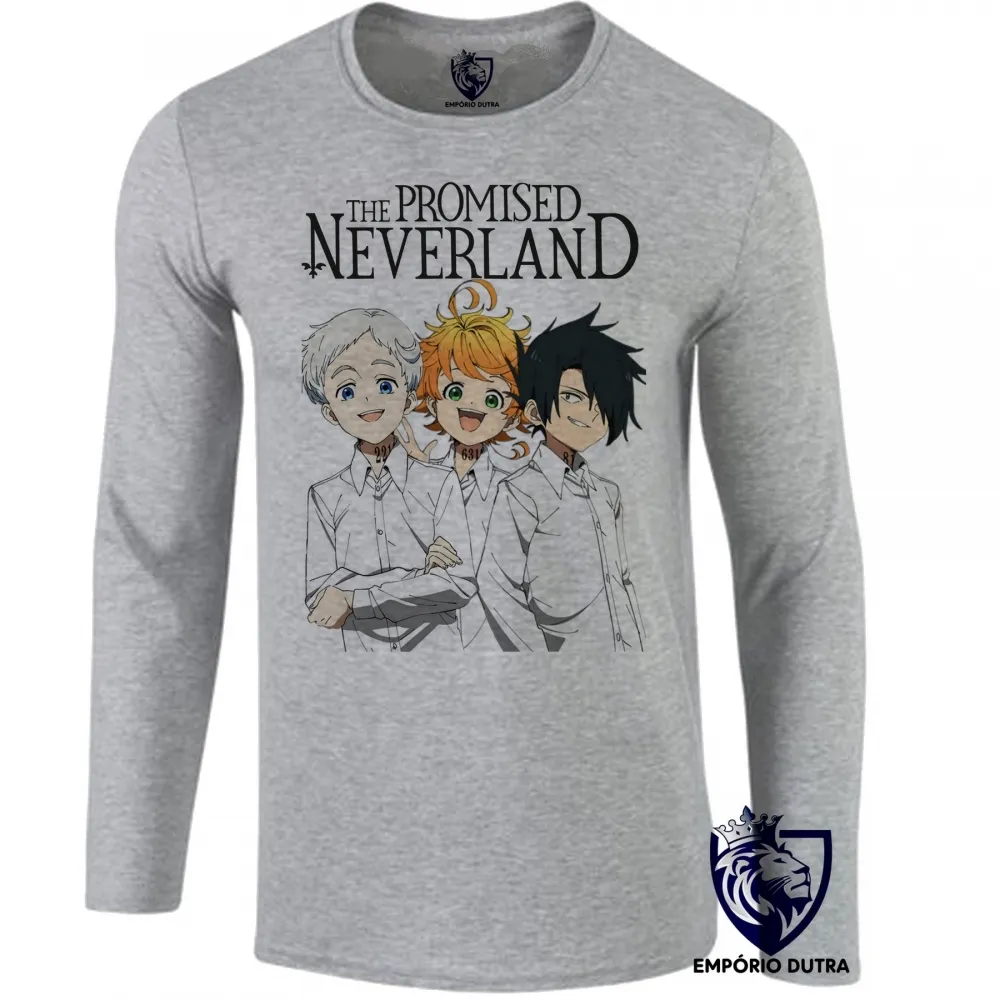 Camiseta manga longa Infantil ou Adulto The Promised Neverland