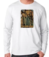 Camiseta manga longa Infantil ou Adulto The walking Dead arma apontando todos - Foto 2