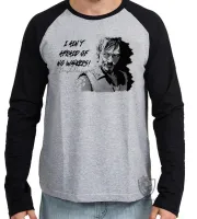 Camiseta manga longa Infantil ou Adulto The Walking Dead Daryl Dixon seriado - Foto 2