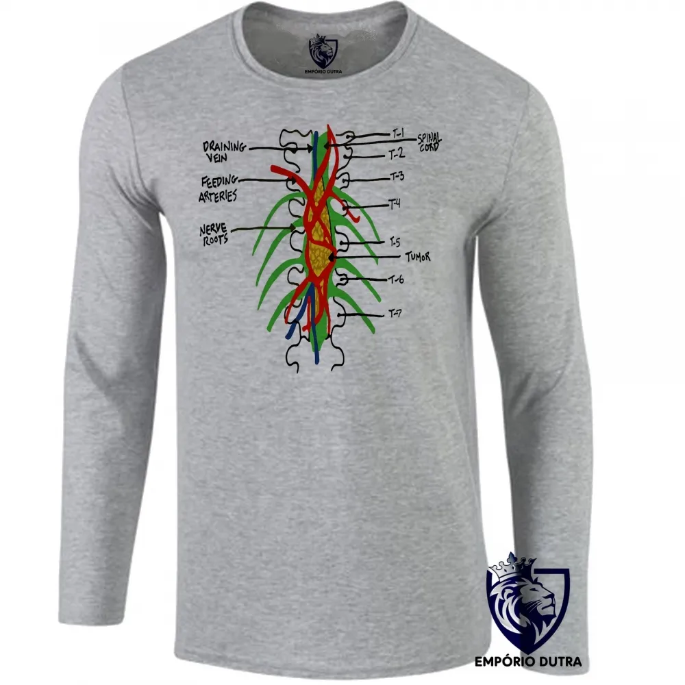 Camiseta manga longa Infantil ou Adulto Tumor Derick Greys Anatomy seriado