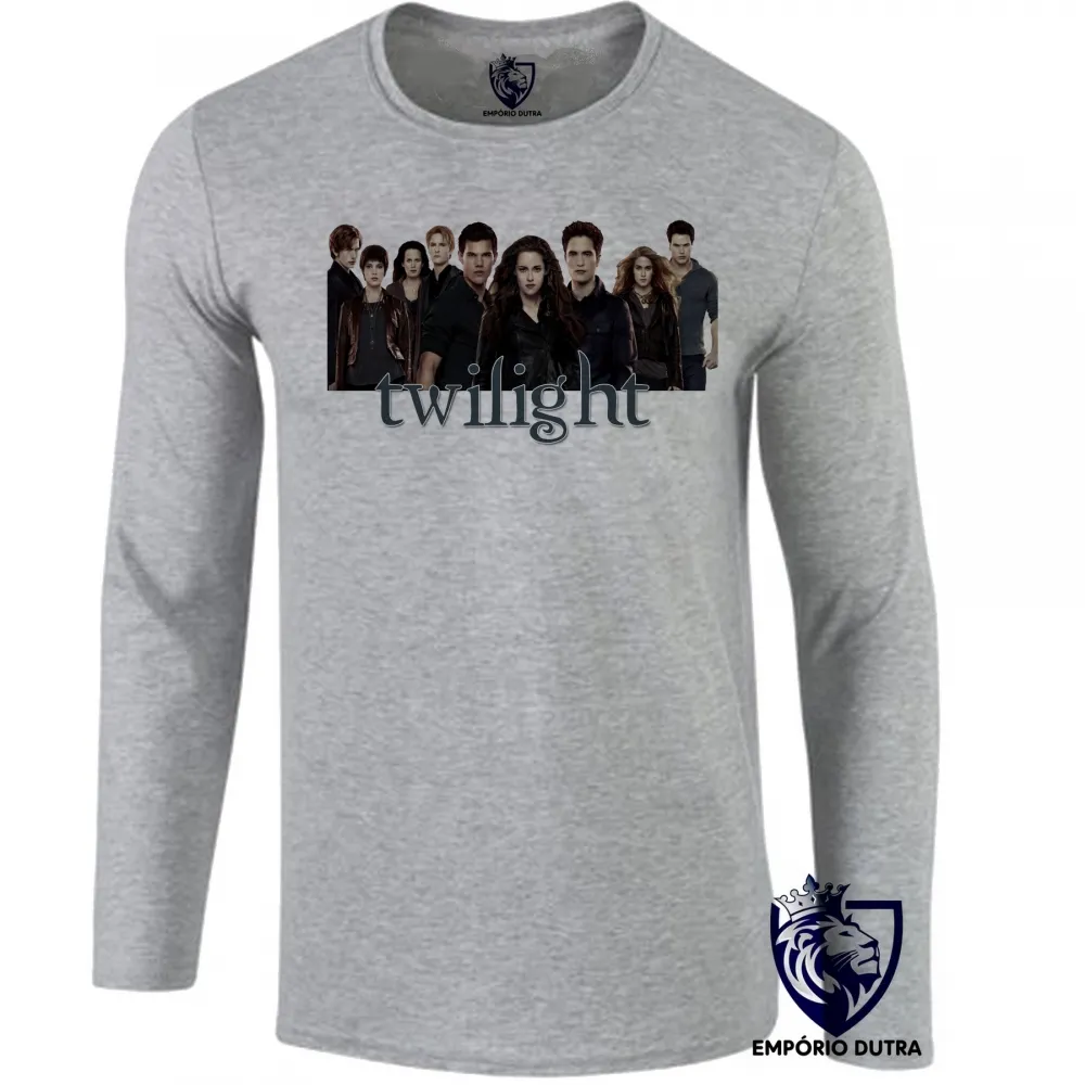 Camiseta manga longa Infantil ou Adulto twilight crepusculo Vampiro Imagem