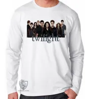 Camiseta manga longa Infantil ou Adulto twilight crepusculo Vampiro - Foto 2