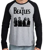 Camiseta manga longa Infantil ou Adulto beatles rock John Lennon anos 60 - Foto 2