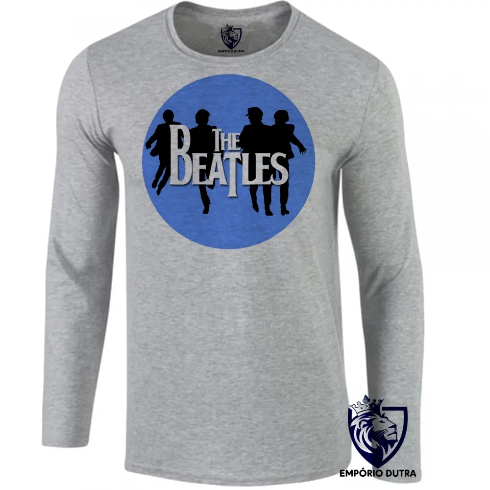 Camiseta manga longa Infantil ou Adulto beatles rock John Lennon redondo