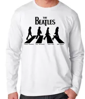 Camiseta manga longa Infantil ou Adulto beatles rock rua Paul McCartney - Foto 3