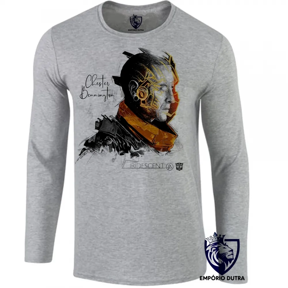 Camiseta manga longa Infantil ou Adulto Chester Link PArk Iridescent Transform