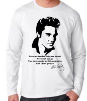 Camiseta manga longa Infantil ou Adulto Elvis Presley rei rock musica - Foto 2