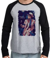 Camiseta manga longa Infantil ou Adulto Michael Jackson Smooth criminal - Foto 2