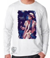 Camiseta manga longa Infantil ou Adulto Michael Jackson Smooth criminal - Foto 3