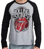 Camiseta manga longa Infantil ou Adulto rolling stones retro boca lingua - Foto 2