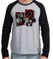 Camiseta manga longa Infantil ou Adulto u2 banda rock musica desenho bono vox - Foto 2