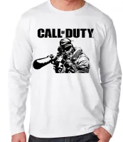 Camiseta manga longa Infantil ou Adulto Call of Duty jogo game - Foto 3