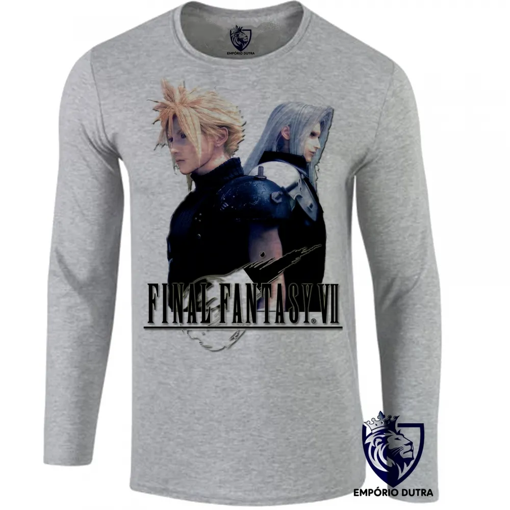 Camiseta manga longa Infantil ou Adulto Final Fantasy Imagem