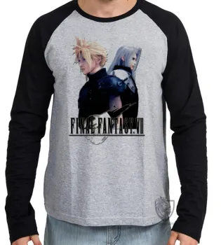 Camiseta manga longa Infantil ou Adulto Final Fantasy - Foto 2