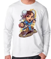 Camiseta manga longa Infantil ou Adulto chun li street figther game - Foto 3