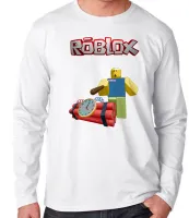 Camiseta manga longa Infantil ou Adulto roblox bomba relogio game jogo pc skin - Foto 3