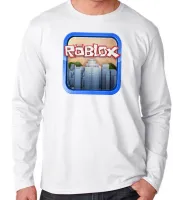 Camiseta manga longa Infantil ou Adulto roblox predios game jogo pc skin - Foto 3