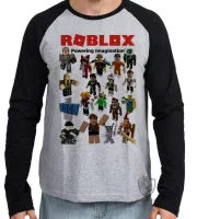 Camiseta manga longa Infantil ou Adulto roblox skins - Foto 3