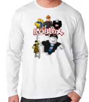 Camiseta manga longa Infantil ou Adulto roblox turma game jogo pc skin - Foto 3