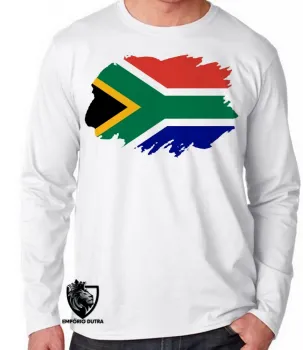 Camiseta manga longa Infantil ou Adulto Africa do sul - Foto 2