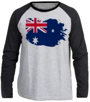 Camiseta manga longa Infantil ou Adulto Austrália oceania - Foto 3