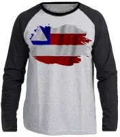 Camiseta manga longa Infantil ou Adulto Estado Bahia - Foto 3