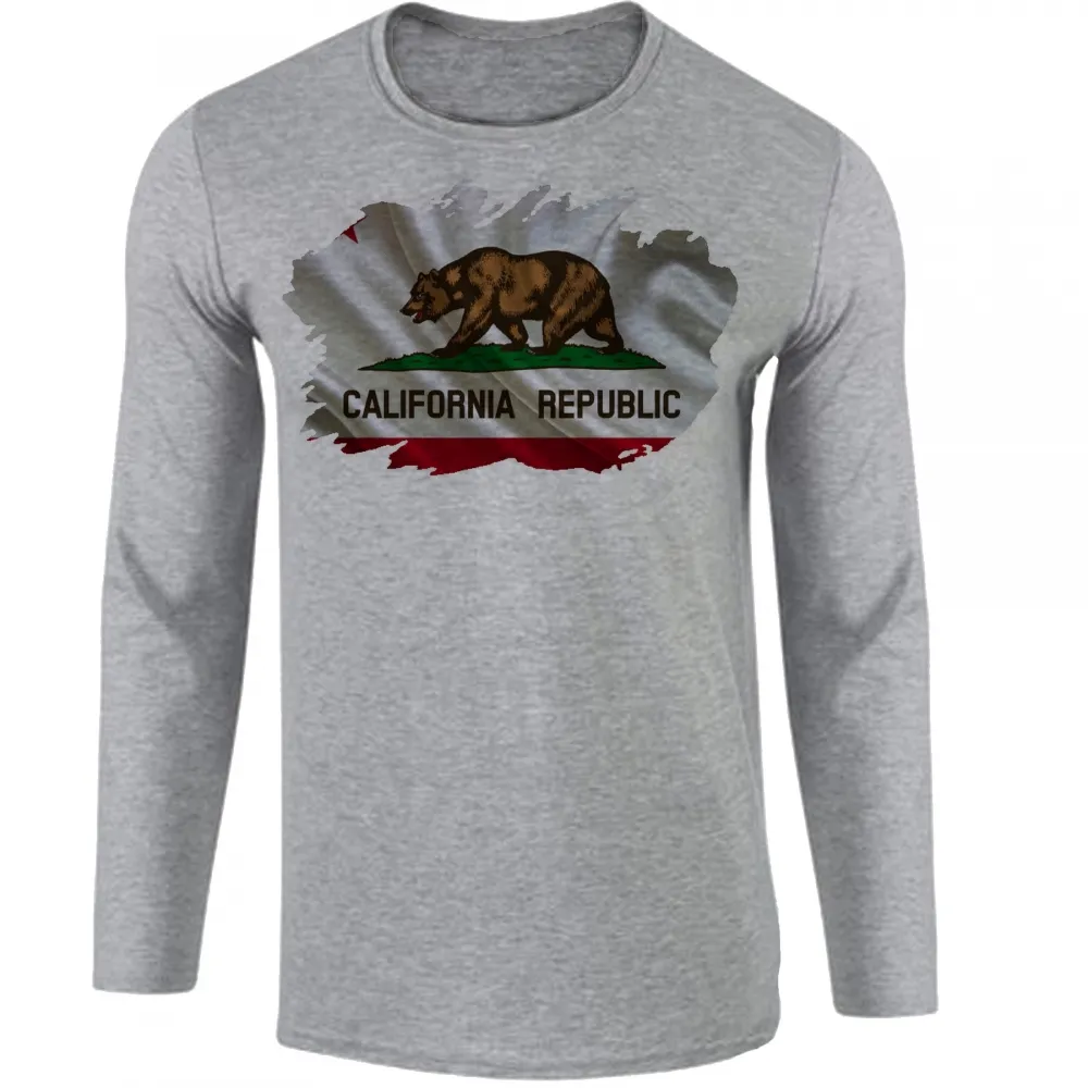 Camiseta manga longa Infantil ou Adulto California estados unidos Imagem