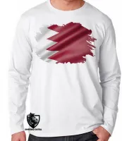 Camiseta manga longa Infantil ou Adulto Catar Oriente médio - Foto 2
