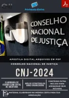 Apostila CNJ Ano 2024 Análise de Sistemas - Analista Judiciário