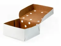 Caixa de Batata Frita G 18x18x8cm 1kg Para Viagem Branca C/100 - Foto 2
