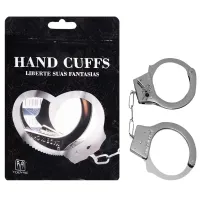 HAND CUFFS LIBERTE SUAS FANTASIAS - ALGEMA EM METAL SIMPLES.                                                                                   LIBYSEXSHOP