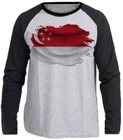 Camiseta manga longa Infantil ou Adulto Cingapura Singapura - Foto 3