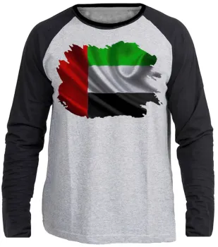 Camiseta manga longa Infantil ou Adulto Emirados Árabes Unidos - Foto 2