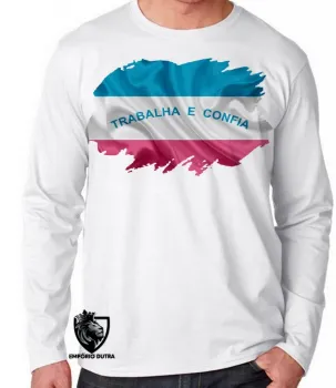 Camiseta manga longa Infantil ou Adulto Bandeira espirito santo - Foto 2